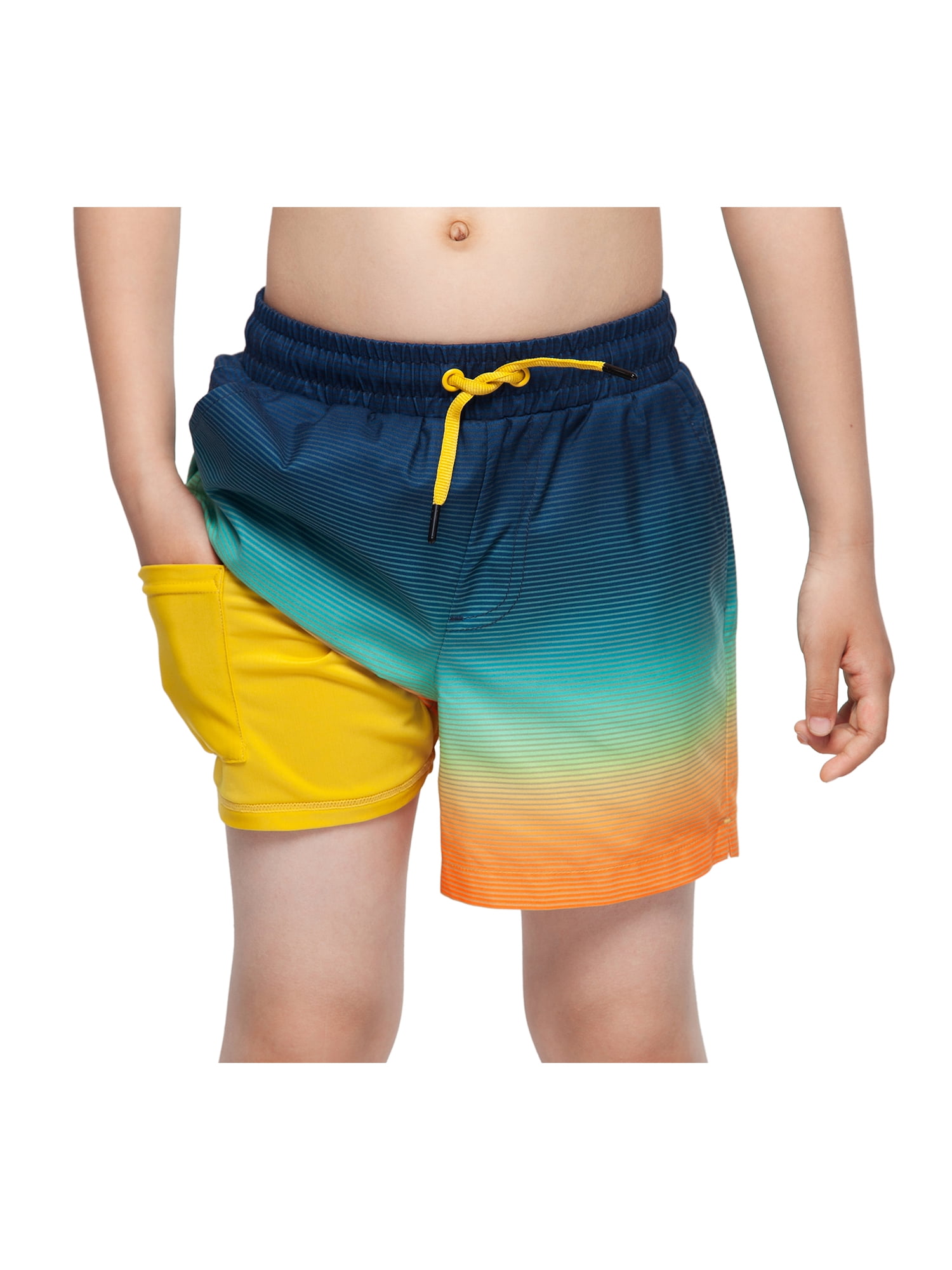 Rokka&Rolla Boys' Swim Shorts with Compression Liner
