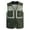 Olive Green, variant on WREESH Fashion Vest Men'S Work Jacket Standing Collar Multiple Pockets Outdoor Photography and Sports Jacket Coat Olive Green