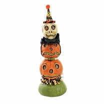 Charles Mcclenning Halloween Totem - One Figurine 11.5 Inch, Polyresin - Skull Crepe Paper 24221