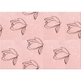 thumbnail image 1 of Ahgly Company Indoor Rectangle Patterned Light Coral Pink Area Rugs, 4' x 6', 1 of 6