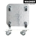 thumbnail image 5 of Wagner 11.4" Silver Square Diamond Plated Aluminum Plant Caddy – Soft Casters, 330 lbs Capacity, 5 of 5