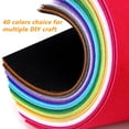 thumbnail image 2 of OULII 40 Pcs Felt Fabric Sheets Thick Nonwoven Craft Material For Sewing Diy Projects And Patchwork Creativity, 2 of 4