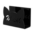 thumbnail image 4 of CoudarTitie Acrylic Mail Holder for Desk Desktop Envelope Holder for Card Paper Document Black, 4 of 9