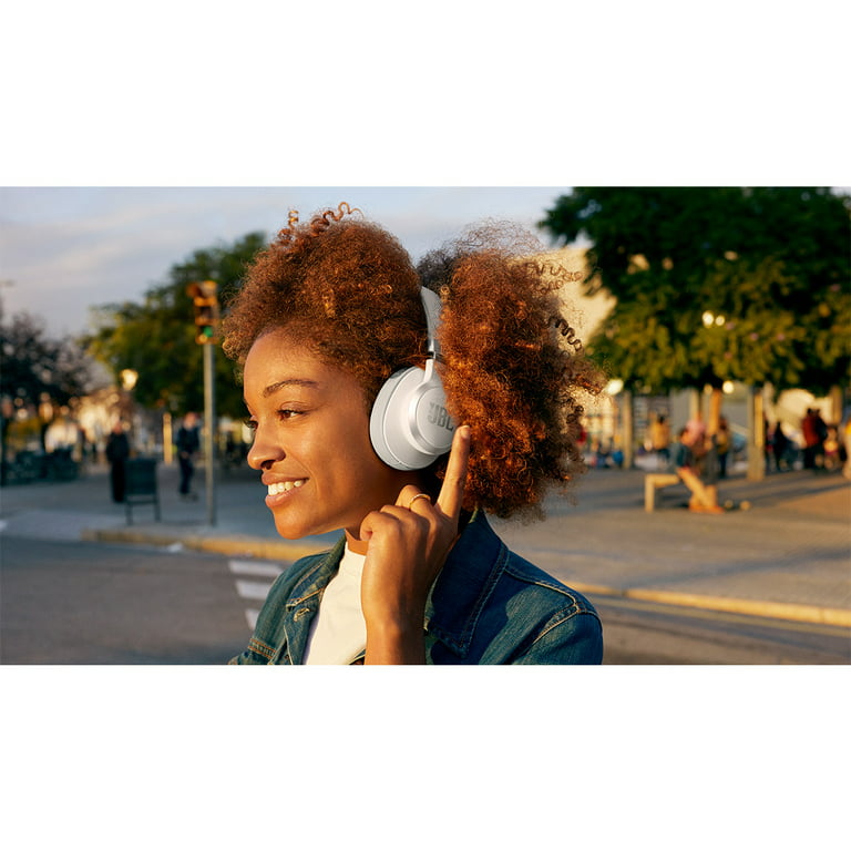 JBL Tune 660NC Wireless Over-Ear Bluetooth Headphones with active noise  cancellation, in white