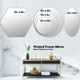thumbnail image 2 of Designart 'Splash Blue Indigo' Modern Oval Wall Mirror - Space 24x36, 2 of 4