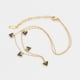 thumbnail image 3 of Hermoso Collar Corazones Negros De Moda Juvenil Oro 14K Lam dorado Unitalla, 3 of 8