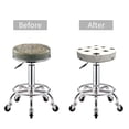 thumbnail image 5 of Fotbe Maple plaid Stool Covers Round,Waterproof Round Bar Stool Covers Bar Chair Covers Washable Stool Cushion Slipcover for 12-14 Inch Chair-12 inch, 5 of 7