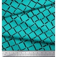 thumbnail image 3 of Soimoi Green Heavy Satin Fabric Brush Stroke Abstract Decor Fabric Printed Yard 54 Inch Wide, 3 of 3