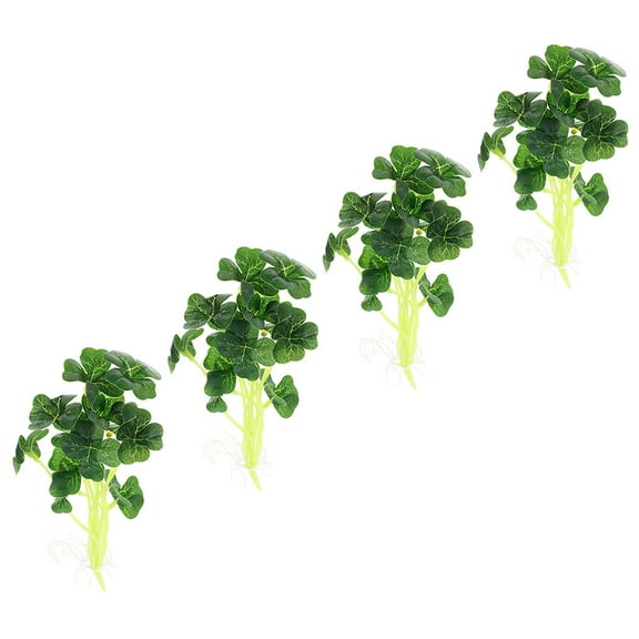 FUEENIRVA  4pcs Lifelike Faux Green Leaves Minimalist Table Decor for Weddings