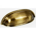 thumbnail image 5 of Alno A1262-BRZ Rustic 3" Center To Center Solid Brass Smooth Shell Cabinet Cup Pull /, 5 of 7
