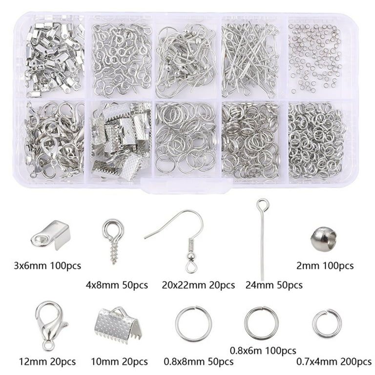 200pcs/lot 4/5/6//7/8/9/10mm Stainless Steel Single Loops Open