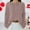 1-Pink, variant on WCJM Women's Long Sleeve T-Shirt Glitter Sequin One Shoulder Strip Warm Sweater Long Sleeve T Shirt Women V Neck