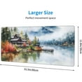 thumbnail image 3 of Abstract Mountain Lake Mouse Pad - Misty Mountains Gaming Mouse Pad 31.5x11.8 Inch Forest Mouse Mat Desk Pad Landscape Desk Keyboard Mat for Gaming Office, 3 of 5