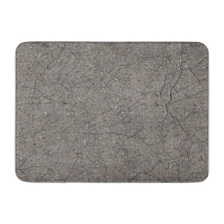 LADDKE Gray Stone Cracked Grey Concrete Tileable Architecture Building Cement Doormat Floor Rug Bath Mat 30x18