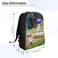 thumbnail image 2 of Lsque Pikmin Travel Laptop Backpack, Business Slim Sturdy Laptops Backpack, Water Resistant College School Computer Bag Gift for Men & Women Fits 15.6 Inch Notebook, 2 of 6