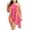 Hot Pink, variant on IROINNID Plus Size Dresses For Women Evening Party Off Shoulder Short Sleeve Wedding Guest Solid Wrap Bodycon Ruffle Party Dresses Summer
