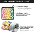 thumbnail image 7 of Colorful Spots Pattern Kitchen Oven Mitt and Pot Holder Sets 4 Pcs for Baking, Cooking and Grilling, Heat Resistant Up To 392 °F, 7 of 7