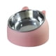 thumbnail image 4 of 2 cuencos de metal elevados para cachorros, gatos y perros pequeños. verde y rosa, 4 of 9