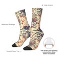 thumbnail image 2 of Yiaed Floral With Birds And Fantasy Flowers Print Great elasticity Crew Socks Sports socks for Men and Women, 2 of 5