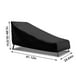 thumbnail image 3 of Funda para chaise longue exterior - Protección solar impermeable para muebles de patio, tela Oxford negra de 208x76x41-79cm, 3 of 9
