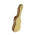 thumbnail image 4 of Bolsa de transporte para bajo eléctrico, funda de piel sintética resistente al polvo, funda rígida para guitarra, para cuerdas de repuesto, púas y amarillo, 4 of 8