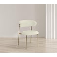 thumbnail image 2 of Meridian Furniture Lupita Cream Vegan Leather Dining Chair (Set of 2), 2 of 11