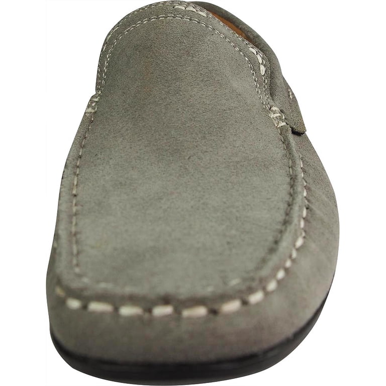 My Slippers Men’s Slate Grey Leather Slip-On Driving Loafers Sz 8 My Slippers Mens | eBay main image 4