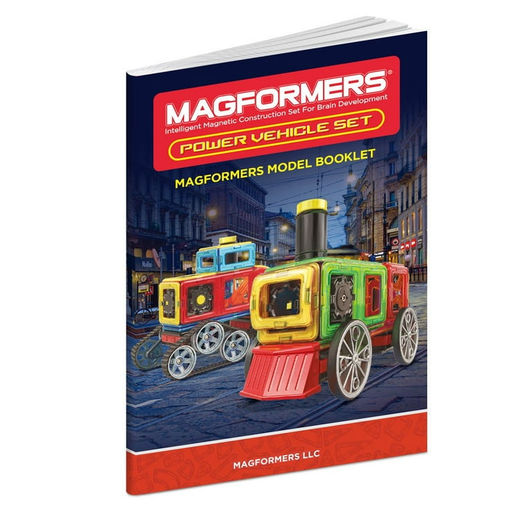 Magformers Power Vehicle Set (81 Piece) Magnetic Tiles Building