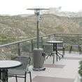 thumbnail image 2 of Flash Furniture Patio Outdoor Heating-Silver Stainless Steel 40,000 BTU Propane Heater with Wheels for Commercial & Residential Use-7.5 Feet Tall, 2 of 9