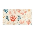 thumbnail image 2 of Bath Mat Soft Plush Non-Slip Absorbent Bathroom Rugs 39"x20" Colorful Sea Corals, 2 of 8