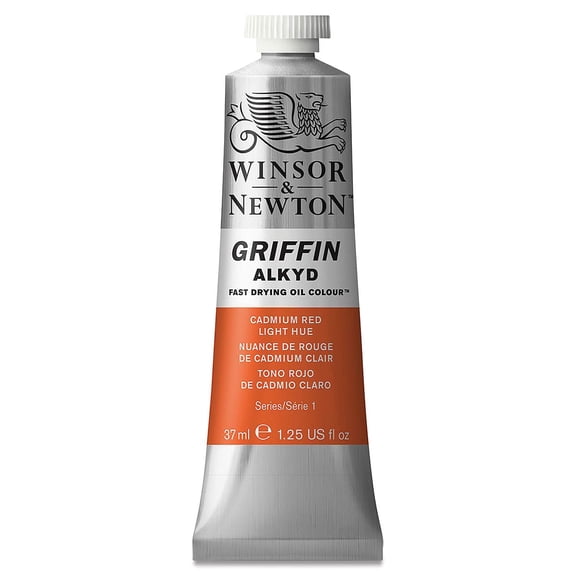 Winsor & Newton Griffin Alkyds - Cadmium Red Light Hue, 37 ml tube