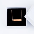 thumbnail image 2 of Personalized Birthday Day Gift for Wife Mom Women's Heart Bar Name Necklace Stainless Steel Gift for Girlfriend Fiancee Engravable Couples Free Gift Box Ships Next Day, 2 of 16