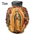 thumbnail image 4 of Sudadera con capucha con estampado 3D de la Virgen María para hombre, sudadera informal de manga larga con estampado de la Virgen cristiana, ropa de hombre de gran tamaño, 4 of 5