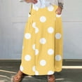 thumbnail image 2 of SHTXOZHI Cargo Skirt for Women Elastic Waisted A-Line Maxi Skirt Printed Long Skirts with Pockets, 2 of 5