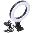 thumbnail image 2 of 16 cm dimmable LED ring light with clip for video, live broadcast and photography, 2 of 5