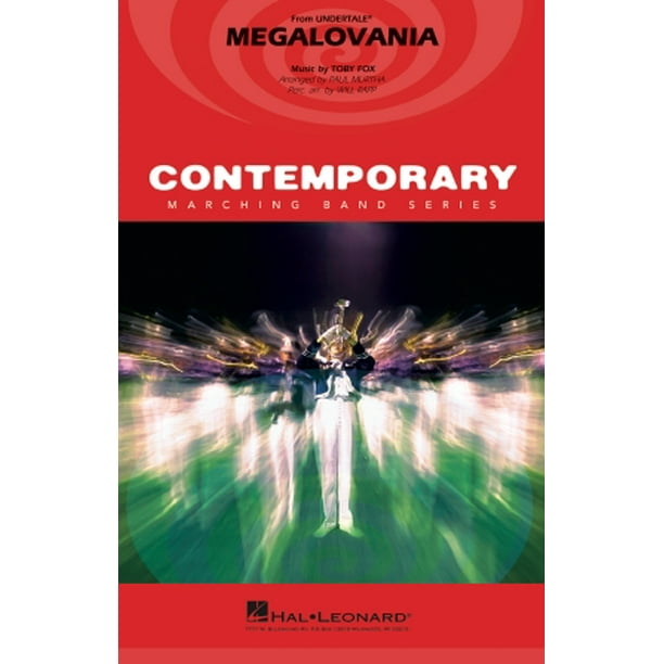 Megalovania From Undertale Toby Fox Contemporary Marching Band Score And Pa Sheet Music Songbook Walmart Com