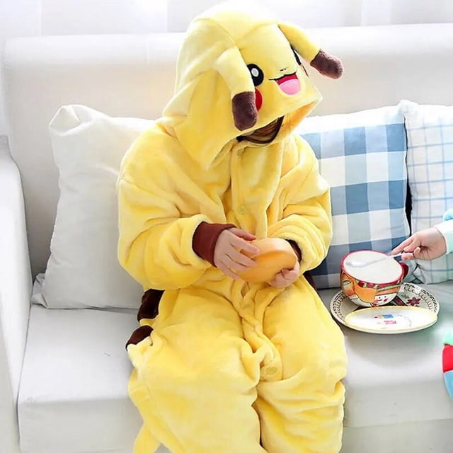 Conjunto de pijamas de franela para niños y niñas, ropa de dormir de animales, mono, disfraz de Halloween xuanjing unisex