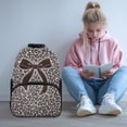 thumbnail image 2 of Yuyamidu Bow Backpack for Teens 14-16, Leopard Print Kids Bookbag for Girls Portable Middle School Shoulder Bag with Compartments, 2 of 7