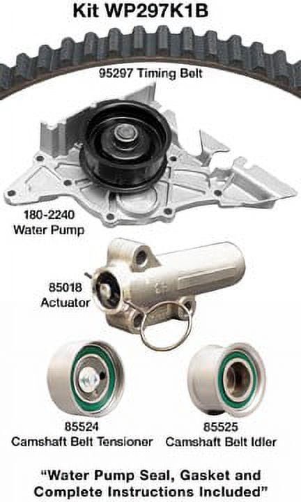 Dayco WP297K1B Water Pump Kit Fits select: 2000-2002 AUDI S4, 2000-2004 AUDI A6