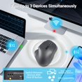 thumbnail image 4 of Ratón KUYHRF Ergonómico Bluetooth Vertical Inalámbrico Gris, 4 of 6