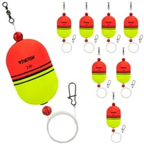 THKFISH Fishing Slip Bobbers,EVA Foam Popping Floats Weighted,Oval Integral,Slip Bobbers Floats for Freshwater and Saltwater Inshore,8PCS