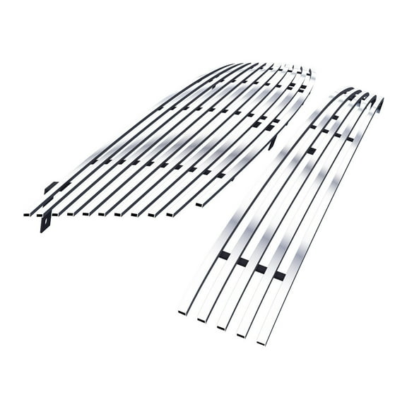 APS Premium 304 Stainless Steel Chrome 8x6 Billet Grille Compatible with Nissan Maxima 2004-2006 Combo N19-S18978N