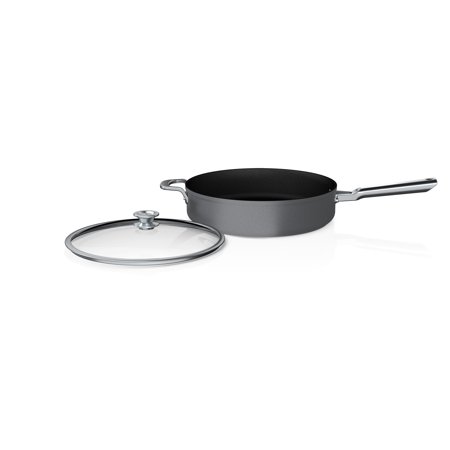 Ninja C50150 Foodi NeverStick Premium 5-Quart Sauté Pan with Glass Lid, Anti-Scratch Nest System, Hard-Anodized, Nonstick, Durable & Oven Safe to 500°F, Slate Grey