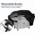 thumbnail image 3 of BBQ Cover, BBQ Cover, BBQ Cover Kit, Waterproof BBQ Cover, Heavy Duty Gas Grill Cover - Black 145 x 61 x 117 cm., 3 of 4