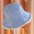thumbnail image 3 of Sombrero de pescador vaquero de verano para hombre y mujer, con circunferencia de 56-58 cm, gorro de lavabo, gorro protector solar, parasol, 3 of 5