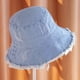 thumbnail image 3 of Sombrero de pescador vaquero de verano para hombre y mujer, con circunferencia de 56-58 cm, gorro de lavabo, gorro protector solar, parasol, 3 of 5