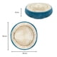 thumbnail image 2 of Cama Para Perro Circular Con Borrega Mediana Azul Importadora La Merced Base Con Goma Antiderrapante, 2 of 3