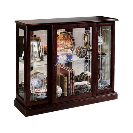 Ridgewood Cherry Mirrored Curio Console