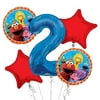 Sesame Street Elmo Happy Birthday Foil Balloon Bouquet 5 pc S05 - Viva Party Balloon Collection