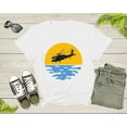 thumbnail image 3 of UH-60 Sea Helicopter Chopper Sikorsky Flying at Sunset T-Shirt Pilot Aviator Aviation Gift T Shirt for Men Women Boys Girls Teens Tshirt, 3 of 8